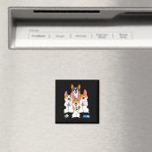 Aimant Jeu Corgi Vidéo Jeu Graphique Joueur Mème Jeu (In Situ (Lave-vaisselle))