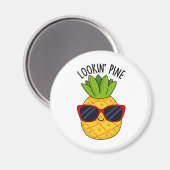 Aimant Jeu d'ananas drôle de pin à regarder (Recto/Verso)