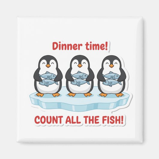 Aimant Jeu de maths pour compter les poissons au dîner de (Devant)