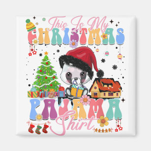 Aimant Jeu de Noël Pijama joli Panda cadeau X-mas Matchin
