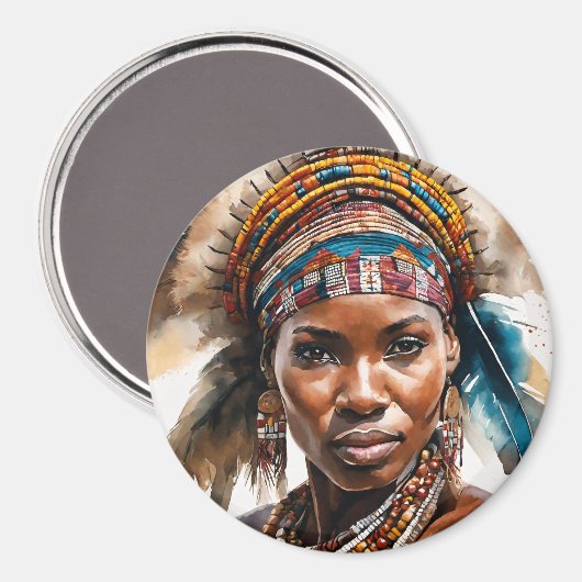 Aimant Jeu de peinture aquarelle, caractère hyper réalist (Recto/Verso)