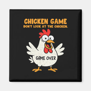 Aimant Jeu de poulet drôle Ne regardez pas l'animation de
