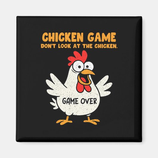 Aimant Jeu de poulet drôle Ne regardez pas l'animation de (Devant)