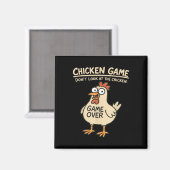Aimant Jeu De Poulet Ne Regarde Pas Le Poulets Drôle De P (Recto/Verso)