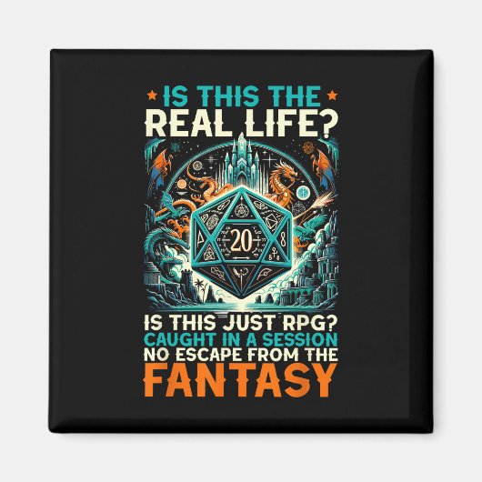 Aimant Jeu de rôle Rpg Master D20 Tabletop Drôle Rp (Devant)