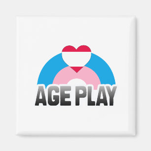 AIMANT JEU DE RÔLE SUR L'ÂGE ARC-EN-CIEL