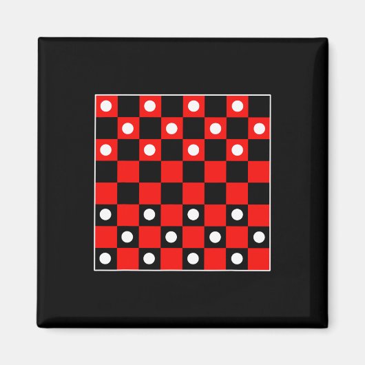 Aimant Jeu de tableau de contrôle noir et rouge Hal (Devant)