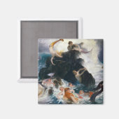 Aimant Jeu des Nereides, 1886 par Arnold Bocklin (Recto/Verso)