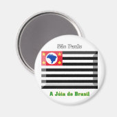 Aimant Jeu Drapeau de São Paulo (Recto/Verso)