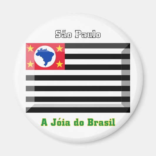 Aimant Jeu Drapeau de São Paulo (Devant)