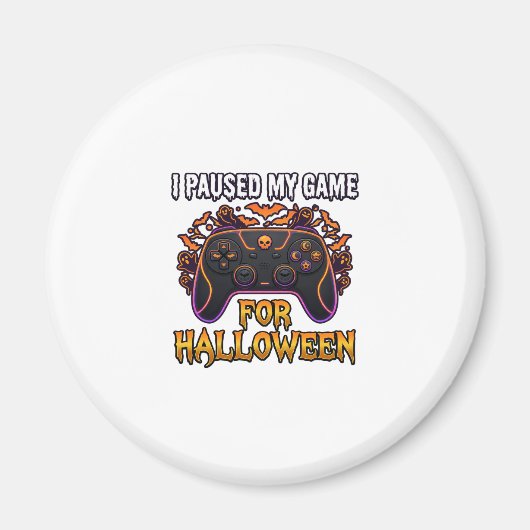 Aimant Jeu en pause Halloween Manette Chauves-souris Fant (Devant)