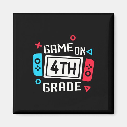 Aimant Jeu Garçons de 4e année Enfants de 4e année Retour (Devant)