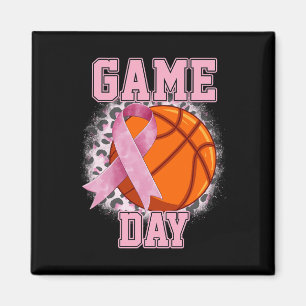 Aimant Jeu Jour du cancer du sein sensibilisation Basketb