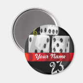 Aimant Jeu moderne dés (Recto/Verso)