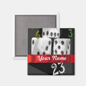 Aimant Jeu moderne dés (Recto/Verso)