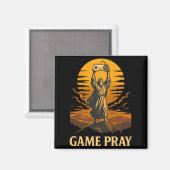 Aimant Jeu Prie Jésus Mème de jeu vidéo drôle rétro (Recto/Verso)