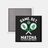 Aimant Jeu, Set, Matcha Design - Padel Enthousiaste Motiv (Recto/Verso)
