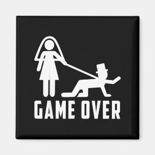 Aimant Jeu terminé humour jeunes mariés humour mariage dé