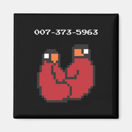 Aimant Jeu vidéo 90s 45s Codes Drôle cadeau (Devant)