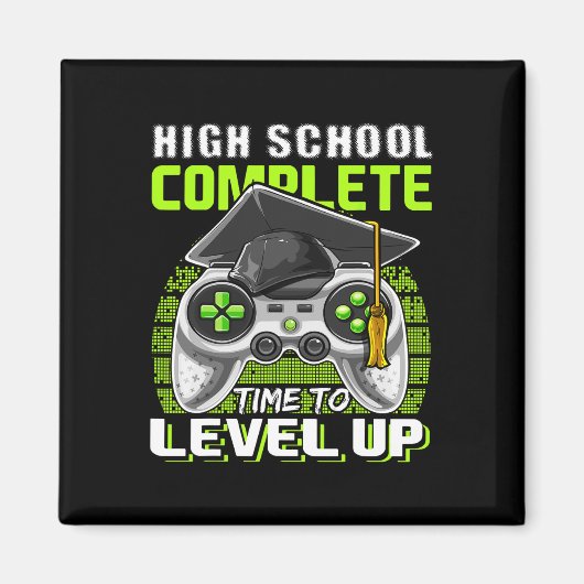 Aimant Jeu Vidéo Complet de l'école Cadeau Graduation Sen (Devant)