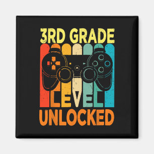 Aimant Jeu vidéo déverrouillé de 3e année à l'école