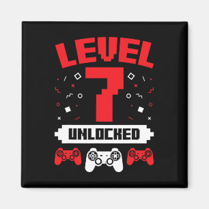Aimant Jeu Vidéo Jeu Anniversaire 7 Année Vieux Joueur Ca