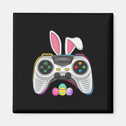 Aimant Jeu Vidéo Oeufs Bunny Costume Pâques Garçons Enfan (Devant)