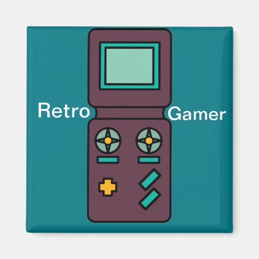 Aimant Jeu vidéo Retro (Devant)