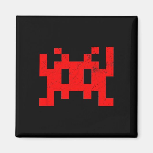 Aimant Jeu vidéo rétro arcade vintage (Devant)