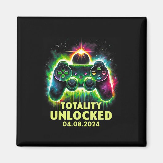 Aimant Jeu vidéo Solar Eclipse 2024 (Devant)