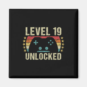 Aimant Jeu Vintage 19e anniversaire Cadeau 19 ans Garçon