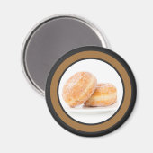 Aimant Jeudi gras polonais Joyeux Jour Paczki (Recto/Verso)