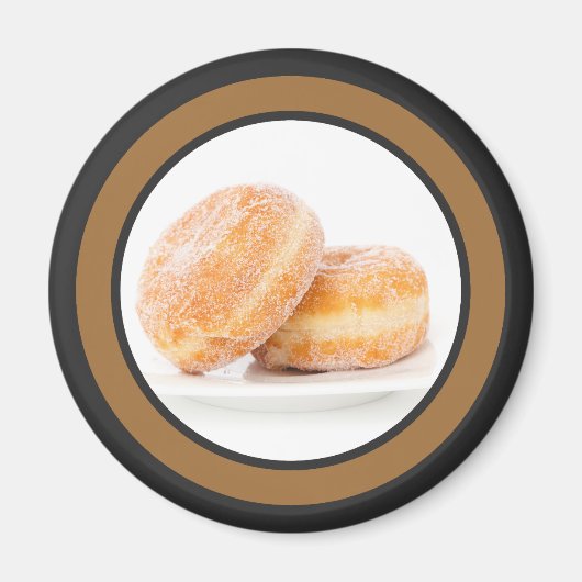 Aimant Jeudi gras polonais Joyeux Jour Paczki (Devant)