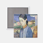 Aimant Jeune bretonne, 1889 (huile sur toile) (Recto/Verso)