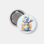 Aimant Jeune dragon fantaisie Iceborn (Recto/Verso)