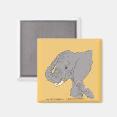 Aimant Jeune éléphant (Recto/Verso)