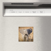 Aimant Jeune éléphant de savane (In Situ (Lave-vaisselle))