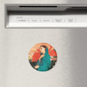 Aimant Jeune femme avec Ibis Fine Art par Edgar Degas (In Situ (Lave-vaisselle))