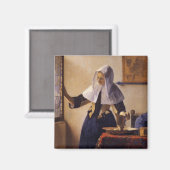 Aimant Jeune femme avec un lanceur d'eau (Recto/Verso)