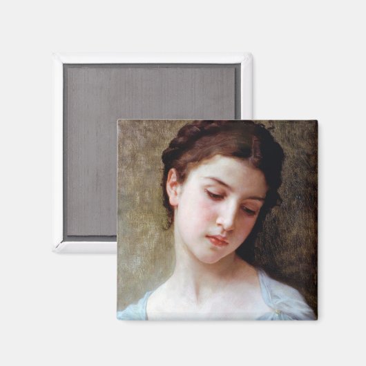 Aimant Jeune fille, Bouguereau (Recto/Verso)
