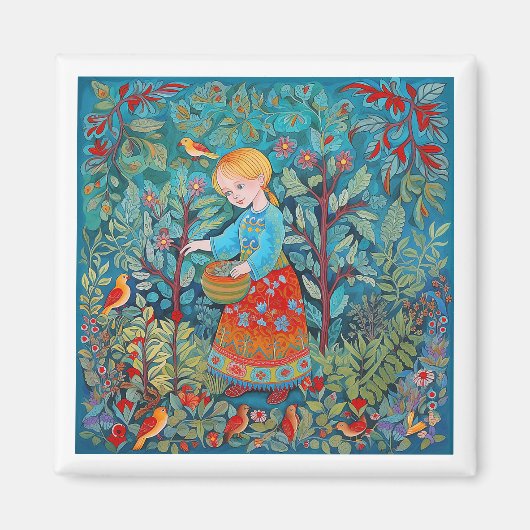 Aimant Jeune fille guérienne (Devant)