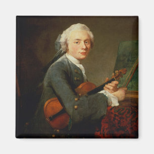Aimant Jeune homme avec un violon