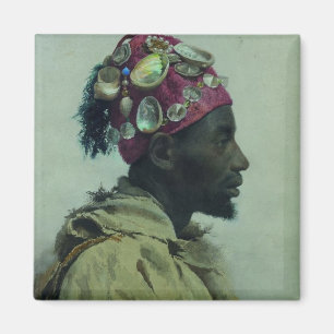 Aimant Jeune homme dans le profil (coquillages aux. de