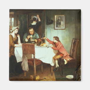 Aimant Jeune James Watt jouant avec la vapeur