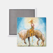 Aimant Jeune prince sur un cheval (Recto/Verso)