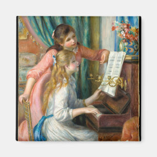 Aimant Jeunes filles au piano par Pierre-Auguste Renoir