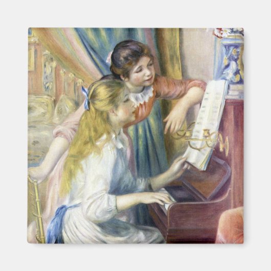 Aimant Jeunes filles au piano par Pierre Renoir (Devant)