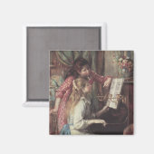 Aimant Jeunes filles au piano par Pierre Renoir (Recto/Verso)