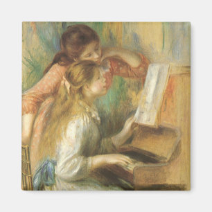 Aimant Jeunes filles au piano par Pierre Renoir
