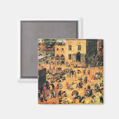 Aimant Jeux pour enfants, peinture artistique, (Recto/Verso)